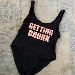 Getting Drunk Bathing suit Runs like an XL